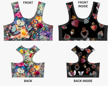 Load image into Gallery viewer, Floral Explosion Seamless Reversible Sports Bra
