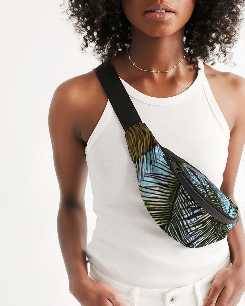 The Bright Painted Palm Crossbody Sling Bag