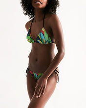 Load image into Gallery viewer, Bora Bora Pineapple Jungle Women&#39;s Triangle String Bikini
