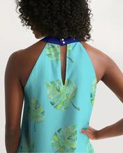 Load image into Gallery viewer, Jungle Leaf Women&#39;s Halter Dress
