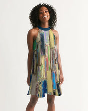 Load image into Gallery viewer, Bahama Beach Wood Women&#39;s Halter Dress
