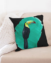 Load image into Gallery viewer, Monte Verde Toucan Throw Pillow Case 20&quot;x20 Upcycled Plastic Textile
