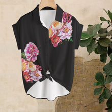 Load image into Gallery viewer, Painted Florals Women&#39;s Button Up Blouse
