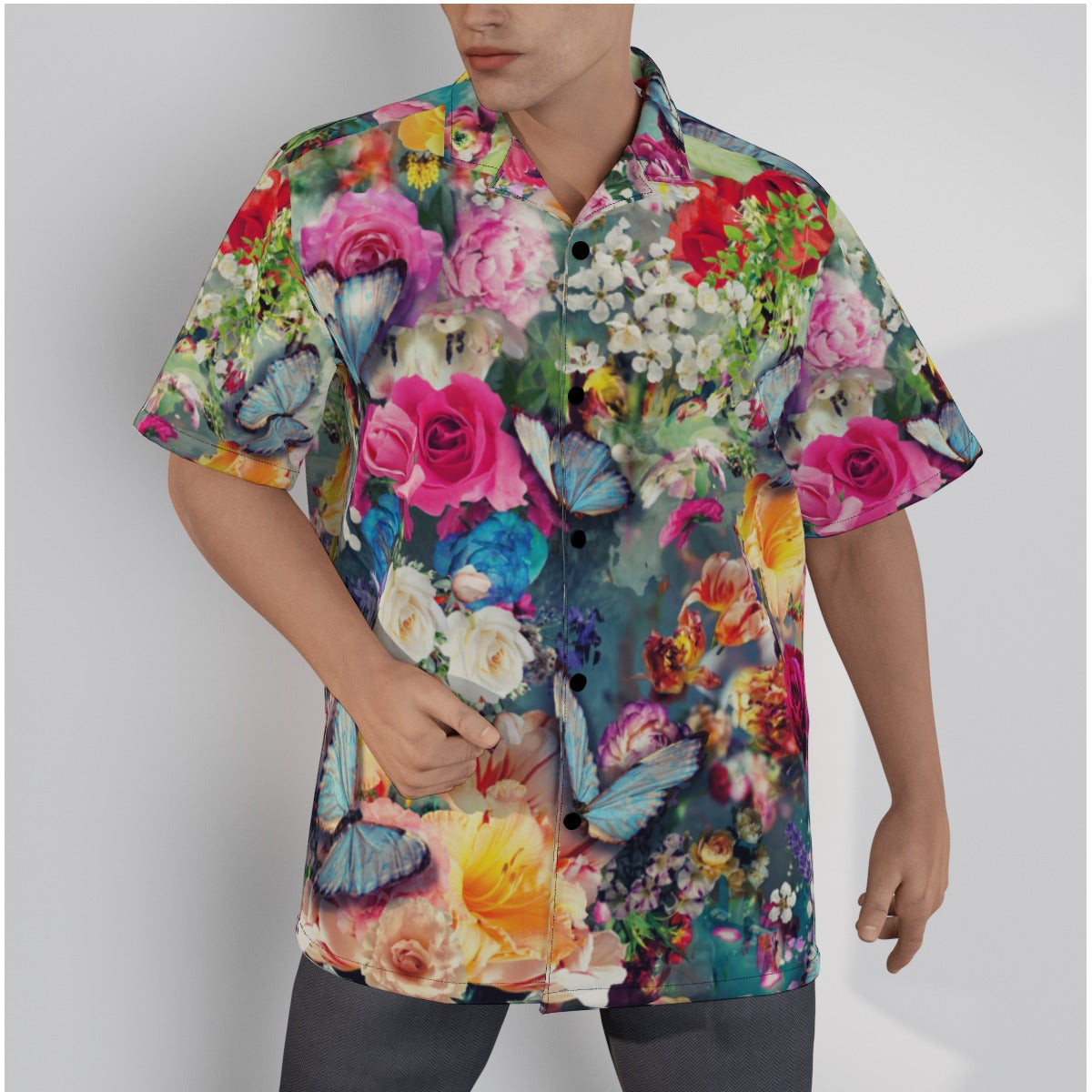 Floral Explosion Unisex Hawaiian Shirt (cotton)