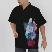 Load image into Gallery viewer, Bimini Unisex Tropical Black Hawaiian Shirt (Cotton)
