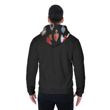 Load image into Gallery viewer, San Miguel My Heart Black Men&#39;s Sherpa Fleece Zip Up LIMITED EDITION
