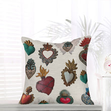 Load image into Gallery viewer, San Miguel My Heart Pillow Cover | Linen Hemp
