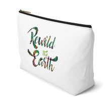 Load image into Gallery viewer, Rewild The Earth Cosmetic Accessory Pouch w T-bottom
