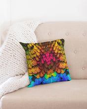 Load image into Gallery viewer, Hummingbird Mistico Throw Pillow Case 16&quot;x16 Upcycled Plastic Textile
