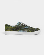 Load image into Gallery viewer, The Bright Painted Palm Women&#39;s Lace Up Canvas Shoe
