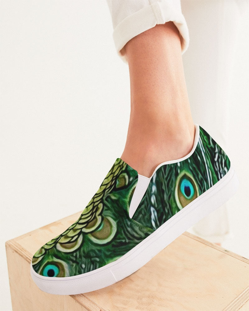 Grand Peacock Women's Slip-On Canvas Shoe