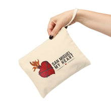 Load image into Gallery viewer, San Miguel MyHeart Logo Cotton Zipper Pouch
