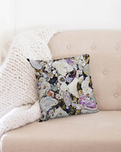 Load image into Gallery viewer, Sugar Beach Sea Shells Throw Pillow Case 16&quot;x16 Upcycled Plastic Textile
