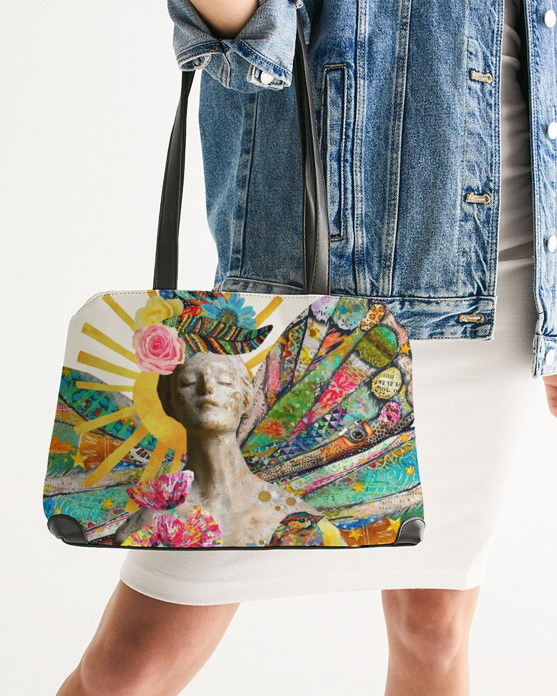 Freedom Butterfly Collage Shoulder Bag
