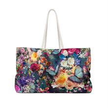 Load image into Gallery viewer, Floral Explosion weekender beach bag 
