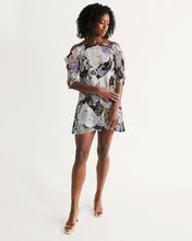 Load image into Gallery viewer, Sugar Beach Sea Shells Women&#39;s Open Shoulder A-Line Dress
