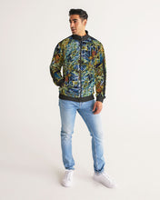 Load image into Gallery viewer, Acacia Leaves Men&#39;s Stripe-Sleeve Track Jacket
