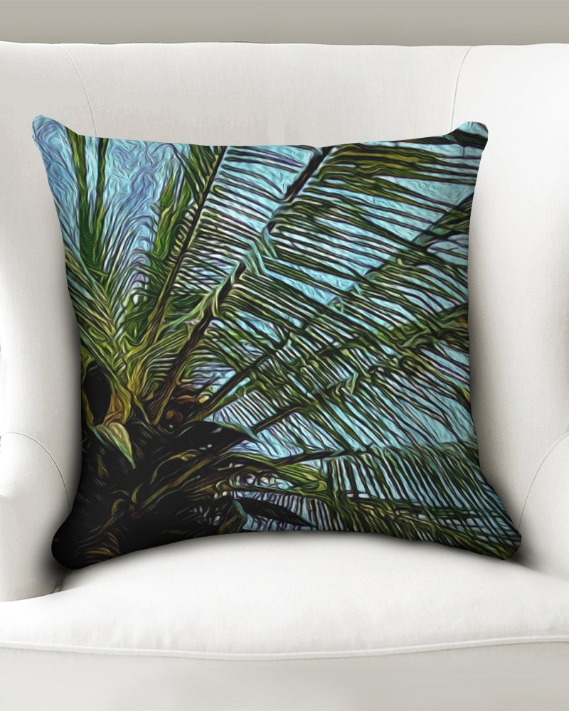 The Bright Painted Palm Throw Pillow Case 18