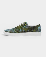 Load image into Gallery viewer, The Bright Painted Palm Women&#39;s Lace Up Canvas Shoe
