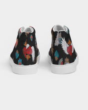 Load image into Gallery viewer, San Miguel My Heart Black Women&#39;s Hightop Canvas Shoe
