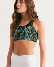 Load image into Gallery viewer, The Bright Painted Palm Women&#39;s Seamless Sports Bra  (Poly/Spandex)
