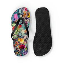 Load image into Gallery viewer, Floral Explosion Flip Flops
