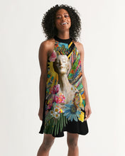 Load image into Gallery viewer, Let The Sun Shine Collage Women&#39;s Halter Dress
