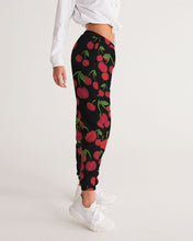 Load image into Gallery viewer, Cherry Bomb Women&#39;s Black Track Pants
