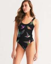 Load image into Gallery viewer, Hummingbird Pattern Paradise Women&#39;s One-Piece Swimsuit
