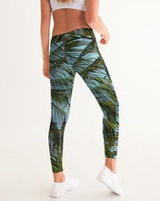 Load image into Gallery viewer, The Bright Painted Palm Women&#39;s Yoga Pants  (Poly/Spandex)

