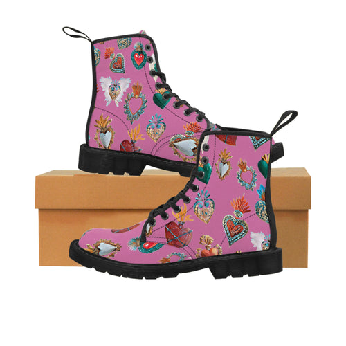 san Miguel My Heart pink heart boots