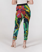 Load image into Gallery viewer, Bora Bora Pineapple Jungle Women&#39;s Belted Dress Tapered Pants
