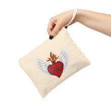 Load image into Gallery viewer, San Miguel My Heart Canvas Cotton Zipper Pouch
