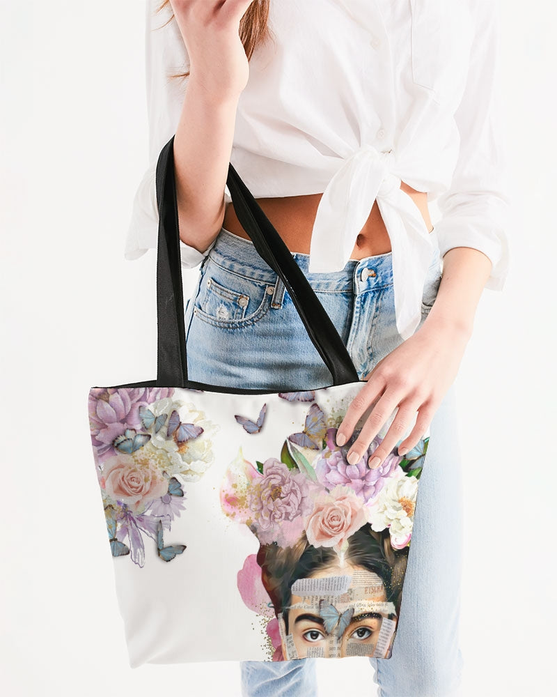 Oh My Frida! Canvas Zip Tote