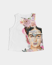 Load image into Gallery viewer, Oh My Frida Floral Butterfly Collage Women&#39;s Cropped Tank

