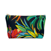 Load image into Gallery viewer, Bora Bora Pineapple Jungle Cosmetic Accessory Pouch w T-bottom
