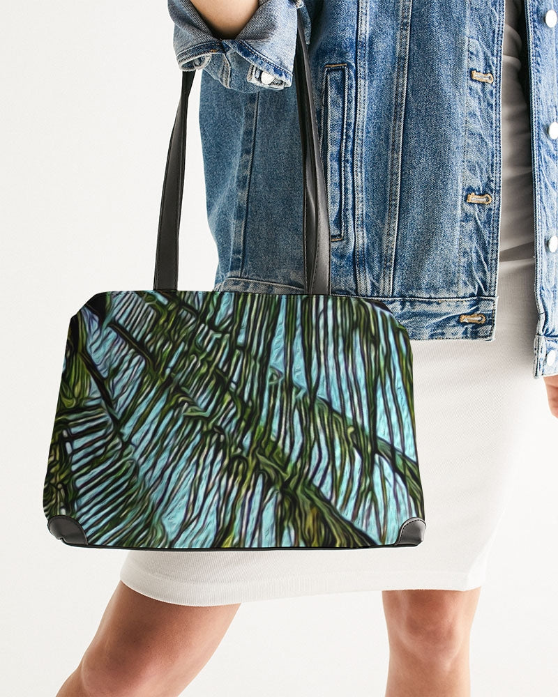 The Bright Painted Palm Shoulder Bag