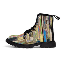 Load image into Gallery viewer, Vintage Surfer Beach Wood Canvas Boots with Soul
