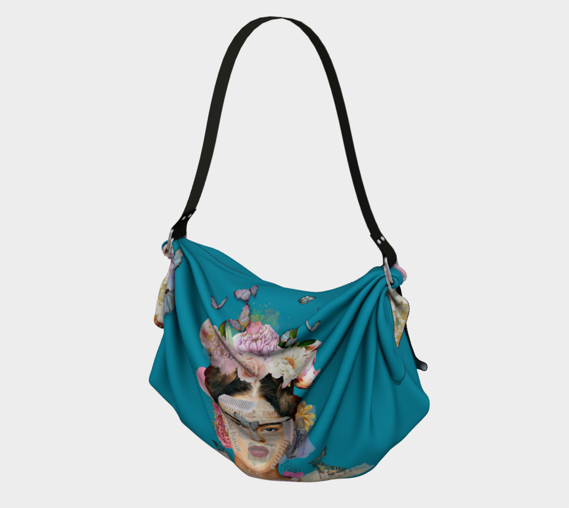Oh My Frida! Teal Boho Yoga Mat Bag