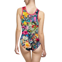 Load image into Gallery viewer, Floral Explosion Women&#39;s Classic One-Piece Swimsuit (AOP)
