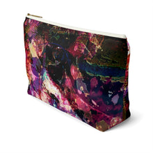 Load image into Gallery viewer, Abstract Toucan Zipper Cosmetic Accessory Pouch w T-bottom
