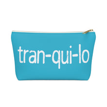 Load image into Gallery viewer, Tranquilo Zipper Accessory Cosmetic Pouch w T-bottom
