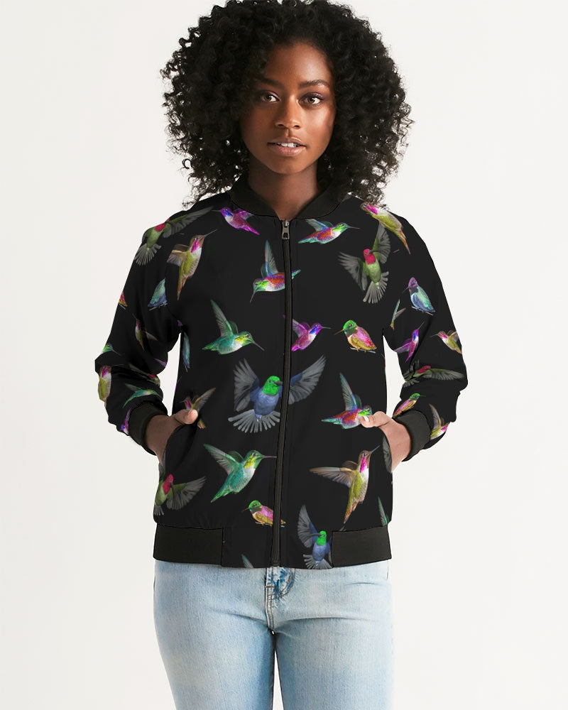 Hummingbird Paradise Women's Bomber Jacket