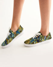 Load image into Gallery viewer, Acacia Leaves Women&#39;s Lace Up Canvas Shoe
