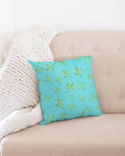 Load image into Gallery viewer, Jungle Leaf Throw Pillow Case 16&quot;x16&quot; Upcycled Plastic Textile
