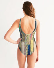 Load image into Gallery viewer, Vintage Surfer Beach Wood Women&#39;s One-Piece Swimsuit
