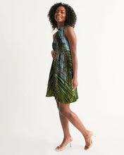 Load image into Gallery viewer, The Bright Painted Palm Women&#39;s Halter Dress

