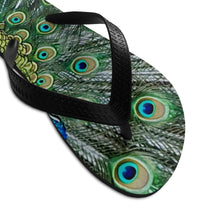 Load image into Gallery viewer, Grand Peacock Unisex Flip-Flops
