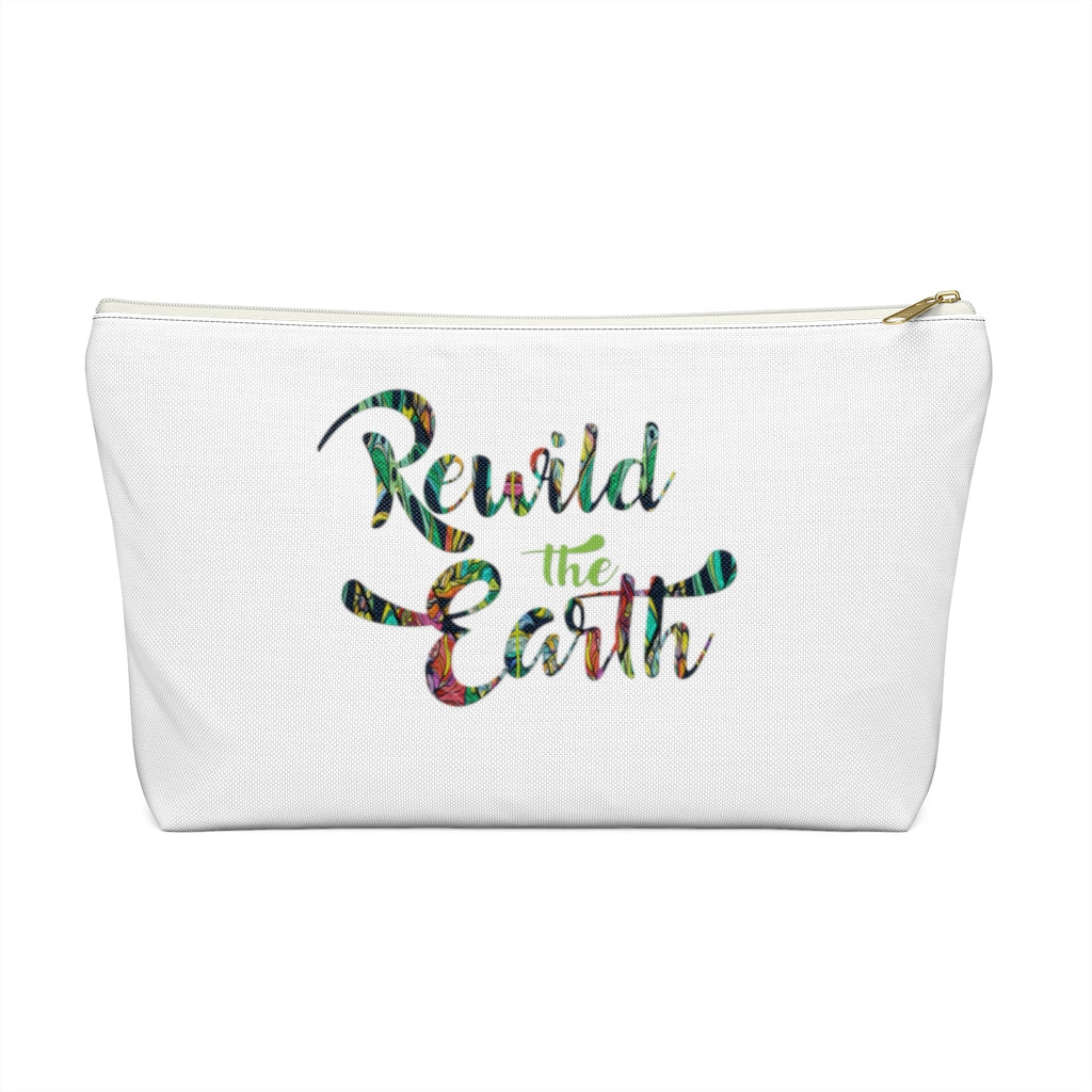 Rewild The Earth Cosmetic Accessory Pouch w T-bottom