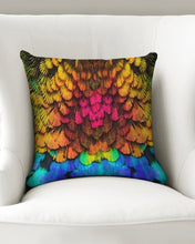 Load image into Gallery viewer, Hummingbird Mistico Throw Pillow Case 16&quot;x16 Upcycled Plastic Textile
